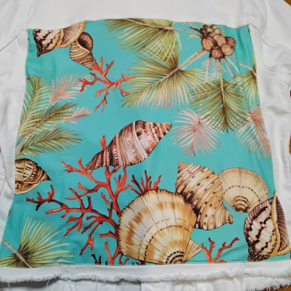 Stacy Bradley Print Back Jean Jacket - Picture 10 of 13